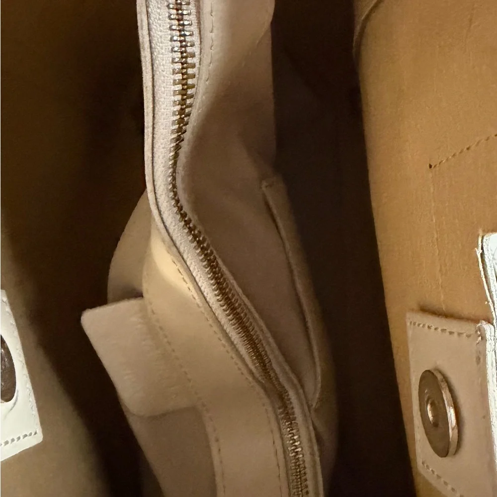 Vintage Vera Pelle Italian Leather Colorblock Tote – Made in Italy - Picture 8 of 11